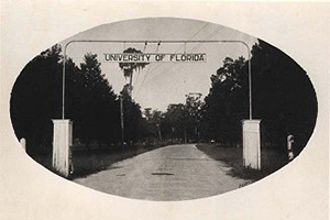 UF main entrance at University Ave and 13th st. 1927