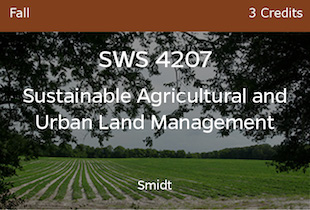 SWS4207 Smidt Sustainable Ag and Urban Land Mngt